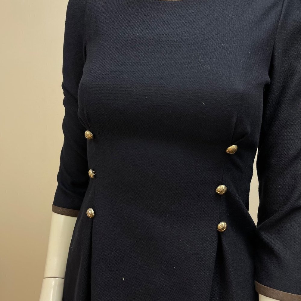 MCGINN Navy Military Style Dress - Picture 4 of 6